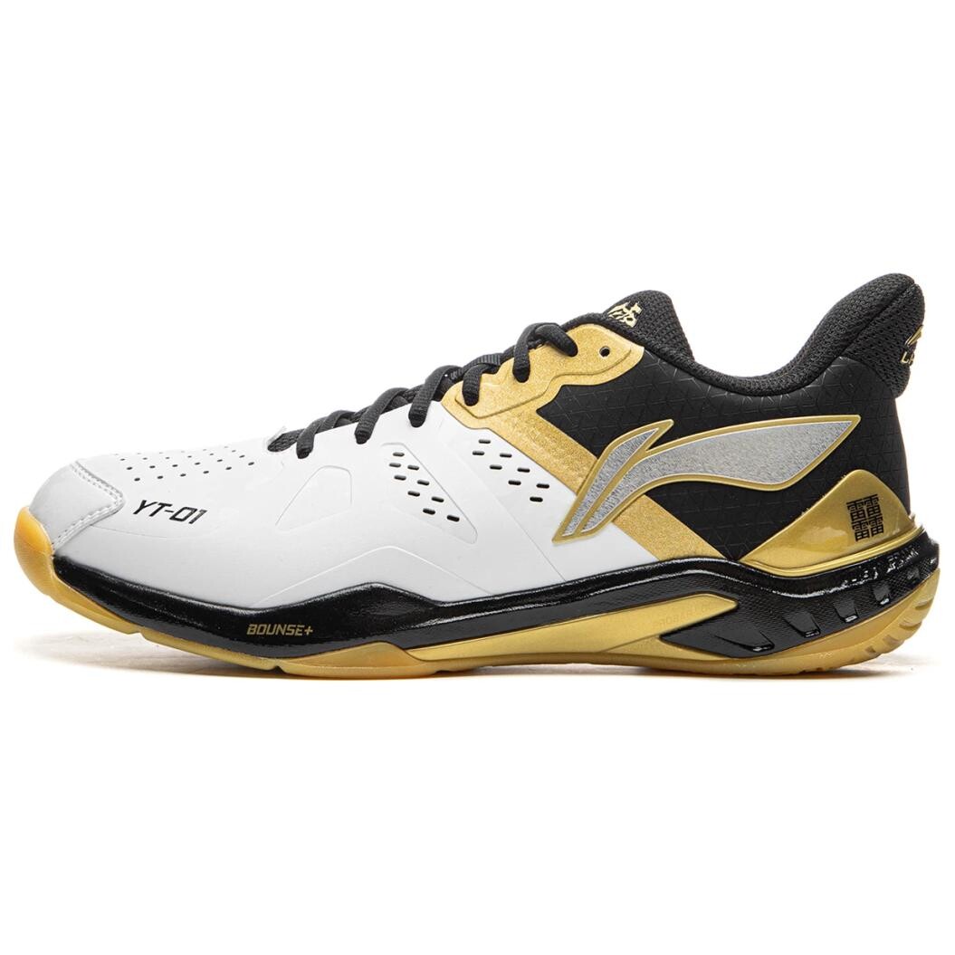 Кроссовки для бадминтона Cloud Thunder унисекс с низким верхом, белые/металлические, золотистые/черные Lining
Кроссовки для бадминтона Cloud Thunder унисекс с низким верхом, белые/металлические, золотистые/черные Lining