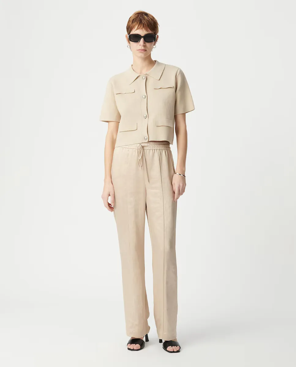 Женские прямые брюки со шнурком IKKS, бежевый
Женские прямые брюки со шнурком IKKS, бежевый