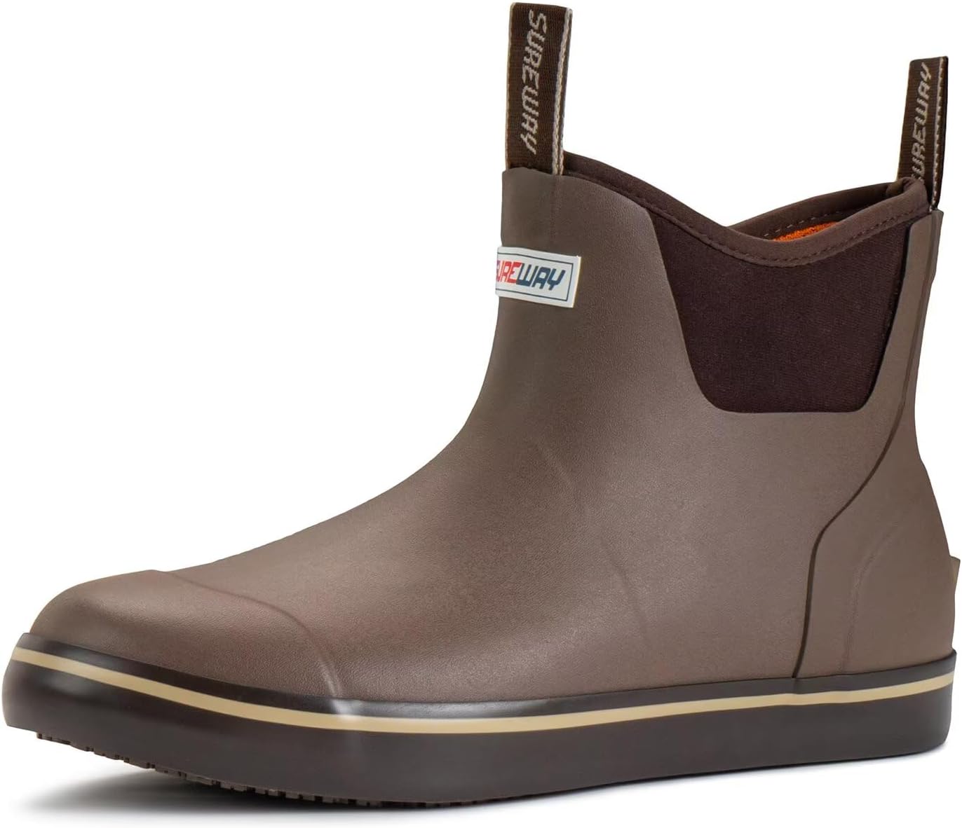 Мужские ботинки SUREWAY для корабельной палубы, профессиональные противоскользящие рыболовные и ботинки для лодки до щиколотки, водонепроницаемые дождевые ботинки, легкие неопрено-резиновые палубные ботинки, шоколадный
Мужские ботинки SUREWAY для корабельной палубы, профессиональные противоскользящие рыболовные и ботинки для лодки до щиколотки, водонепроницаемые дождевые ботинки, легкие неопрено-резиновые палубные ботинки, шоколадный