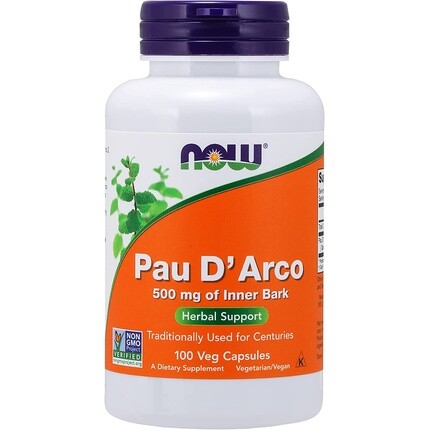 Now Foods Pau D'Arco 100 капсул 500 мг
Now Foods Pau D'Arco 100 капсул 500 мг