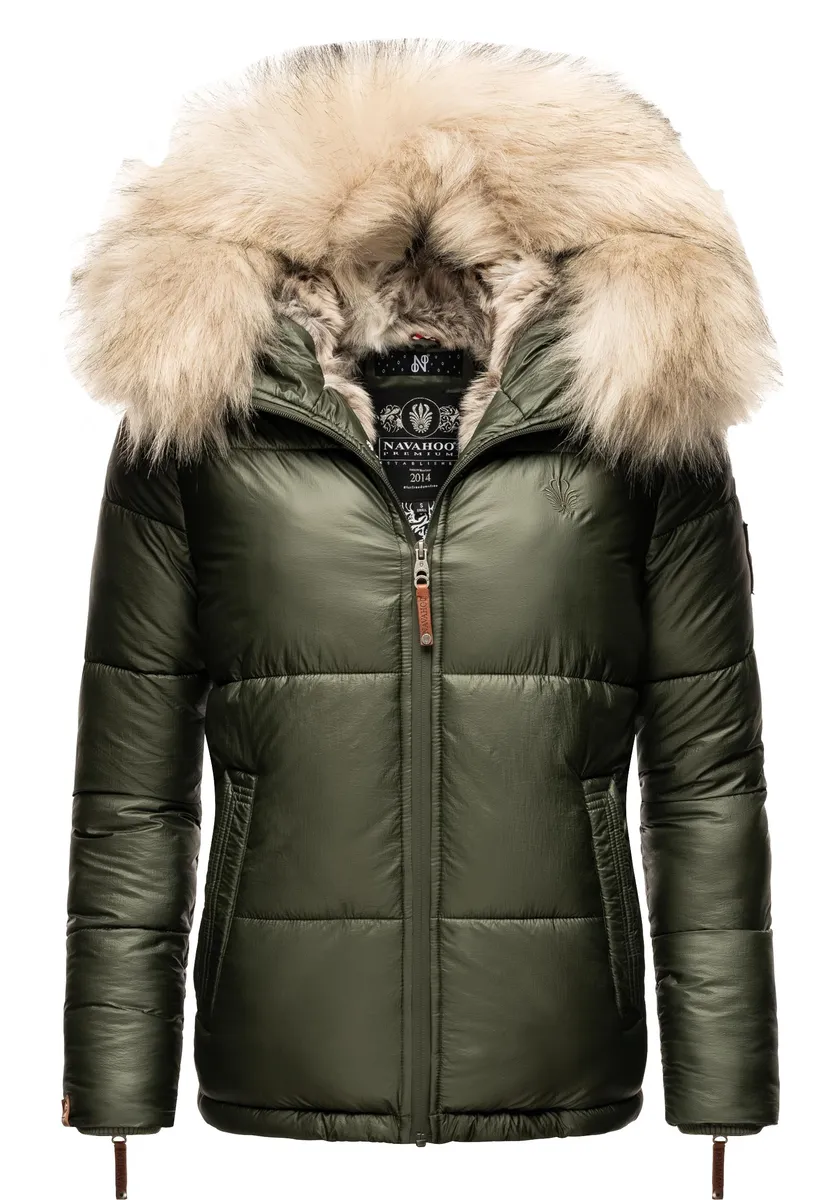 Зимняя куртка Наваху "Тикунаа", с капюшоном, женская стеганая куртка на теплой подкладке с капюшоном из искусственного меха Navahoo, зеленый
Зимняя куртка Наваху "Тикунаа", с капюшоном, женская стеганая куртка на теплой подкладке с капюшоном из искусственного меха Navahoo, зеленый