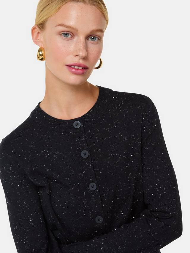 Кардиган с блестками от энни Whistles, черный
Кардиган с блестками от энни Whistles, черный