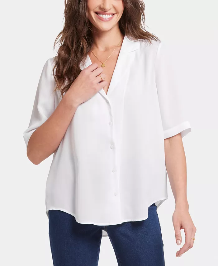 Женский топ Gabrielle с короткими рукавами NYDJ, белый
Женский топ Gabrielle с короткими рукавами NYDJ, белый