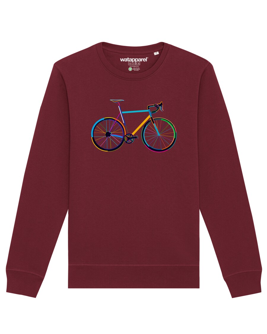 Свитер Watapparel Sweatshirt Fahrrad by night, бордовый
Свитер Watapparel Sweatshirt Fahrrad by night, бордовый