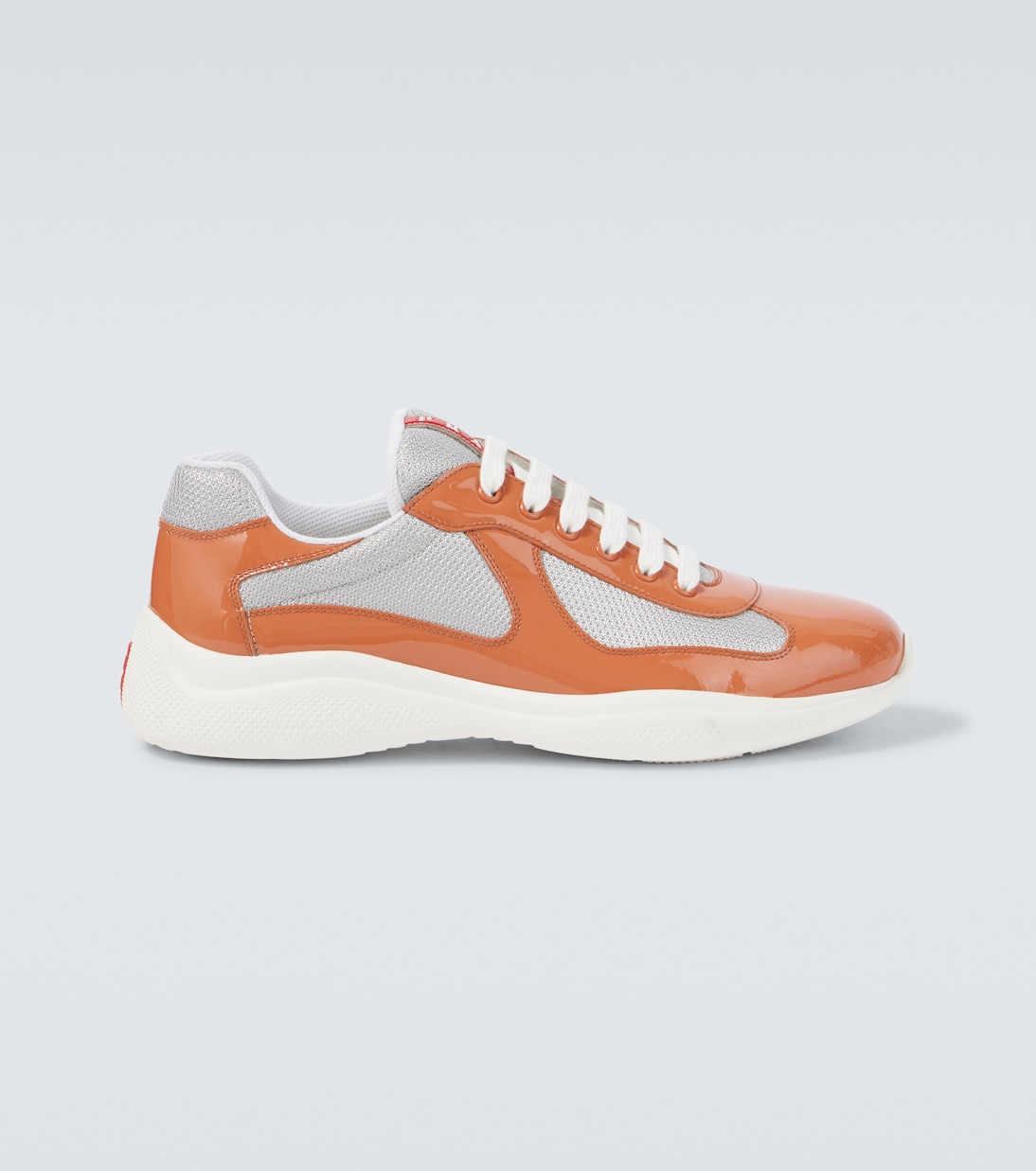 Кроссовки из лакированной кожи America's Cup Prada, оранжевый 
Кроссовки из лакированной кожи America's Cup Prada, оранжевый