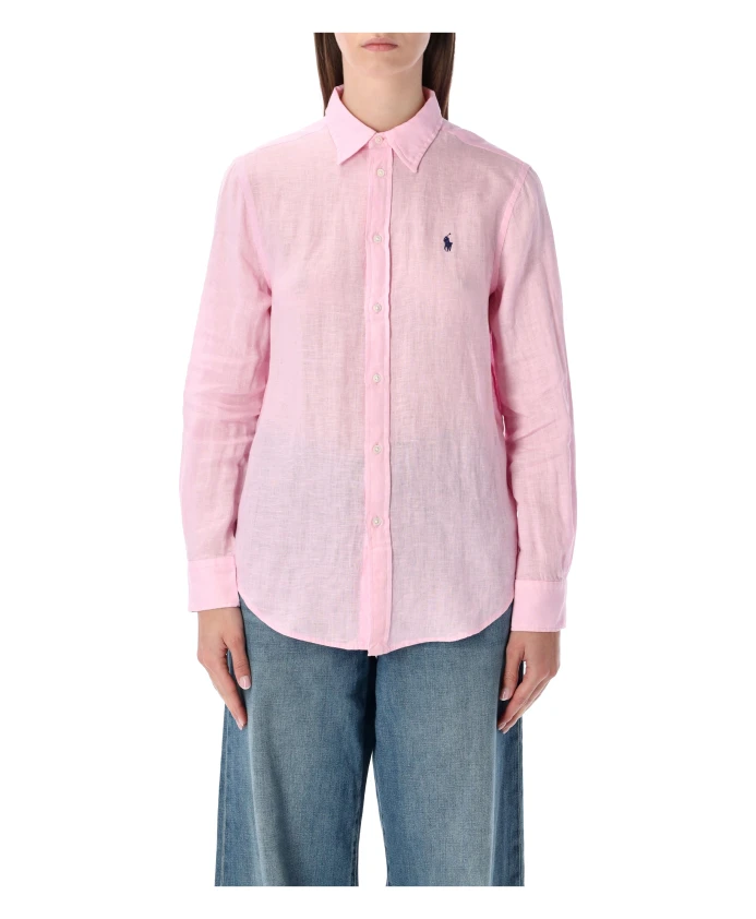 Классическая льняная рубашка прямого кроя. Polo Ralph Lauren, розовый
Классическая льняная рубашка прямого кроя. Polo Ralph Lauren, розовый