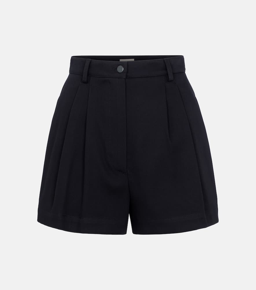 Хлопковые шорты габардин с высокой талией Alaïa, Noir
Хлопковые шорты габардин с высокой талией Alaïa, Noir