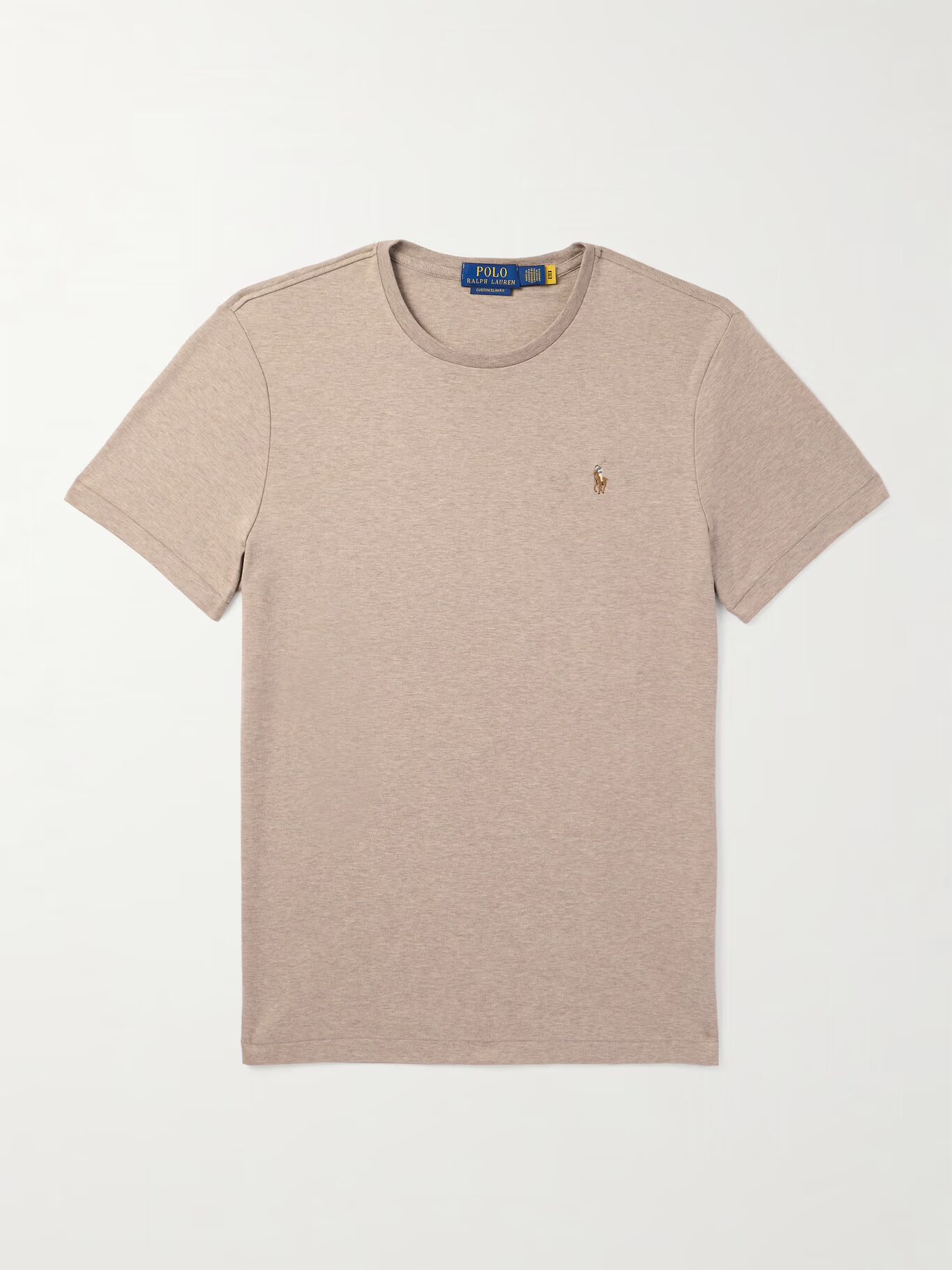 Футболка облегающего кроя из хлопкового джерси с вышитым логотипом POLO RALPH LAUREN, нейтральный
Футболка облегающего кроя из хлопкового джерси с вышитым логотипом POLO RALPH LAUREN, нейтральный