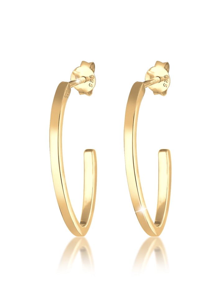 Elli Серьги из серебра 925 пробы, геометрический узор, овальная форма, золото
Elli Серьги из серебра 925 пробы, геометрический узор, овальная форма, золото