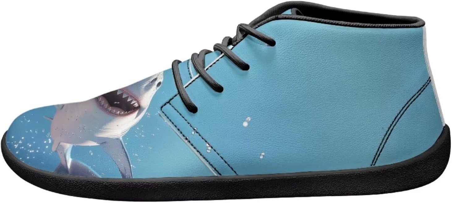 Ботинки Forchrinse Shark с принтом, челси до щиколотки, средние повседневные кроссовки для мужчин, кожаные шнурованные чукка, модная обувь для прогулок, водонепроницаемые
Ботинки Forchrinse Shark с принтом, челси до щиколотки, средние повседневные кроссовки для мужчин, кожаные шнурованные чукка, модная обувь для прогулок, водонепроницаемые