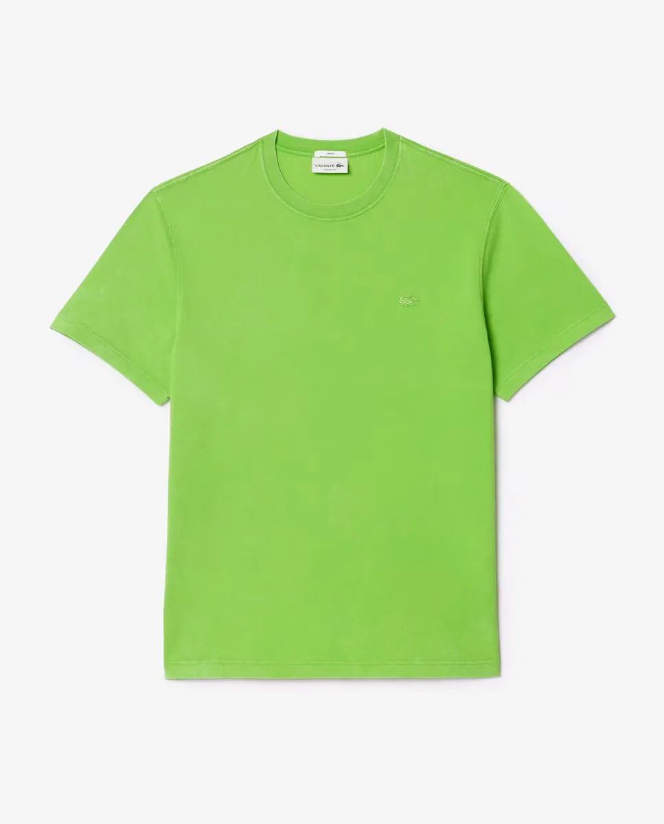 Мужская футболка трикотажная унисекс из стираного хлопка с коротким рукавом Lacoste, зеленый
Мужская футболка трикотажная унисекс из стираного хлопка с коротким рукавом Lacoste, зеленый