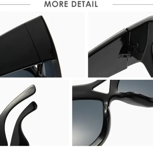 Солнцезащитные очки 2027 года в крупной оправе, модные женские, в стиле ретро, с защитой от УФ-излучения UV400 и большими зеркальными дужками MTZJH, Black Blue
Солнцезащитные очки 2027 года в крупной оправе, модные женские, в стиле ретро, с защитой от УФ-излучения UV400 и большими зеркальными дужками MTZJH, Black Blue