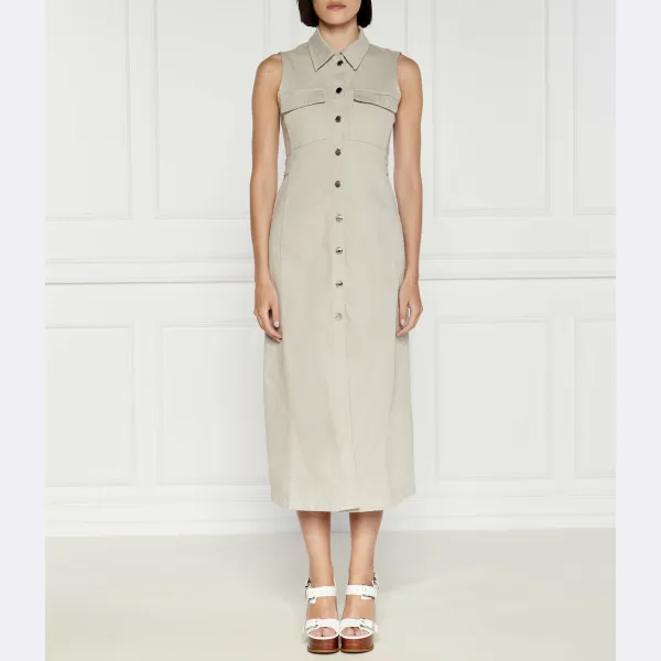 Джинсовое платье Vanna Max&Co., бежевый 
Джинсовое платье Vanna Max&Co., бежевый