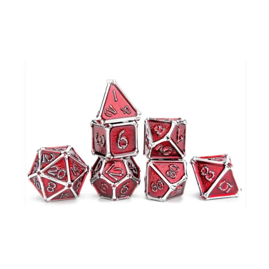 Набор твердых металлических полистиролов Ancient Bone Collector (7) — серебристый и красный, Dice & Accessories (HYMGHO Dice)
Набор твердых металлических полистиролов Ancient Bone Collector (7) — серебристый и красный, Dice & Accessories (HYMGHO Dice)
