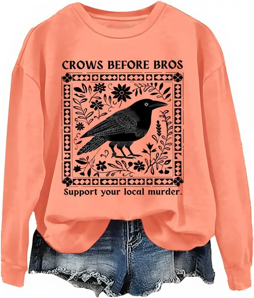 Толстовка Crows Before Bros Support Your Local Murder woati
Толстовка Crows Before Bros Support Your Local Murder woati