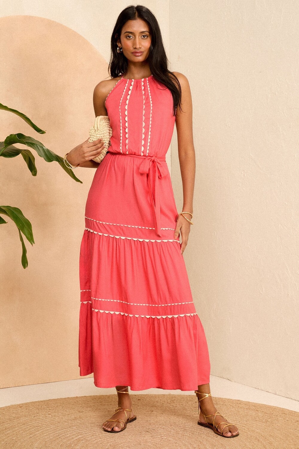 Платье миди Ric rac с воротником халтер Love & Roses, розовый
Платье миди Ric rac с воротником халтер Love & Roses, розовый