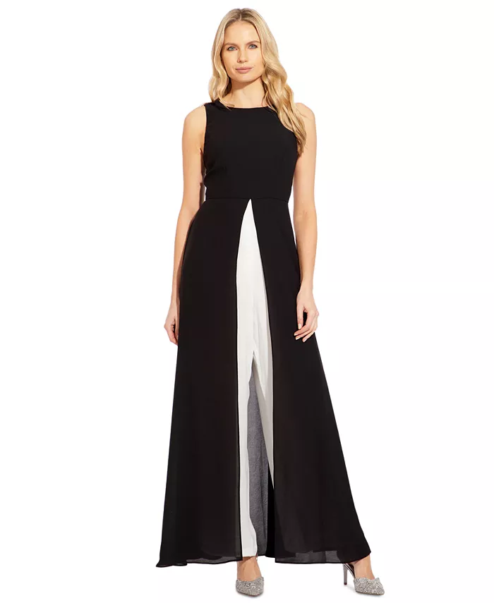 Цветной комбинезон с накладными деталями Adrianna Papell, черный
Цветной комбинезон с накладными деталями Adrianna Papell, черный