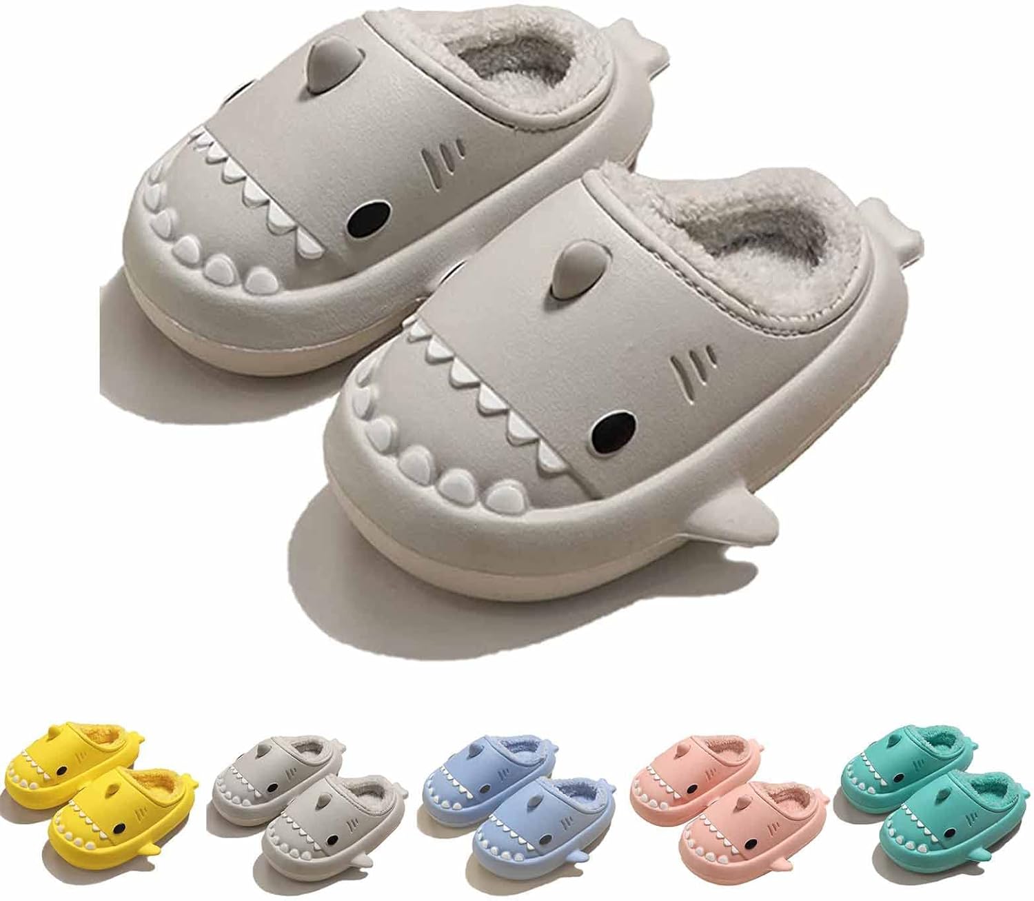 Зимние пушистые тапочки Shark Slides с изображением акулы, зимние тапочки Cloud Slides с акулой для взрослых, нескользящие пушистые тапочки Quroxo, серый
Зимние пушистые тапочки Shark Slides с изображением акулы, зимние тапочки Cloud Slides с акулой для взрослых, нескользящие пушистые тапочки Quroxo, серый