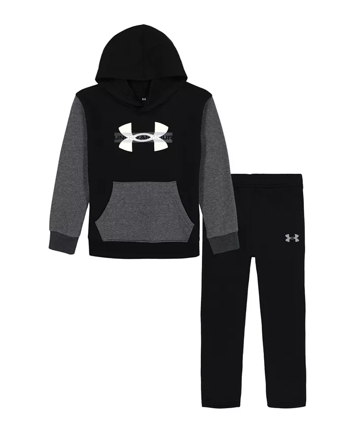 Мальчики 2T-7 комплект из двух предметов: худи с цветными блоками и джоггеры с резинкой на талии Under Armour, черный
Мальчики 2T-7 комплект из двух предметов: худи с цветными блоками и джоггеры с резинкой на талии Under Armour, черный