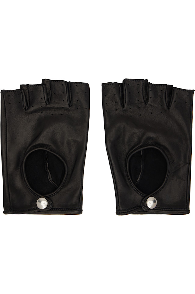 Ernest W. Baker Черные водительские перчатки с открытыми пальцами
Ernest W. Baker Черные водительские перчатки с открытыми пальцами