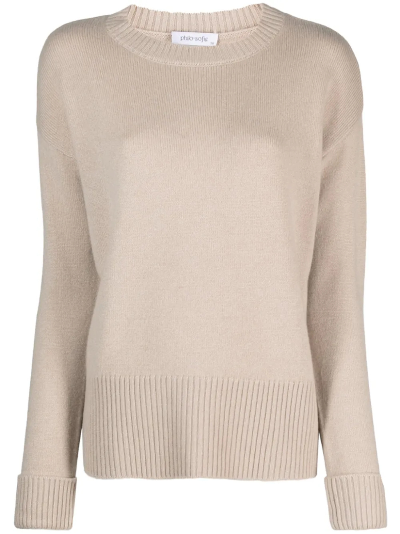 Кашемировый джемпер с подворотами Philo-Sofie, нейтральный
Кашемировый джемпер с подворотами Philo-Sofie, нейтральный