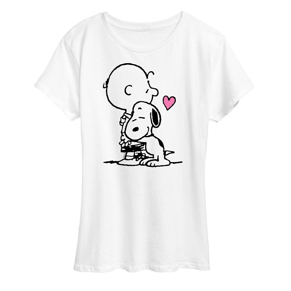 Женская футболка с рисунком Peanuts Snoopy & Charlie Brown Hug Licensed Character, белый
Женская футболка с рисунком Peanuts Snoopy & Charlie Brown Hug Licensed Character, белый