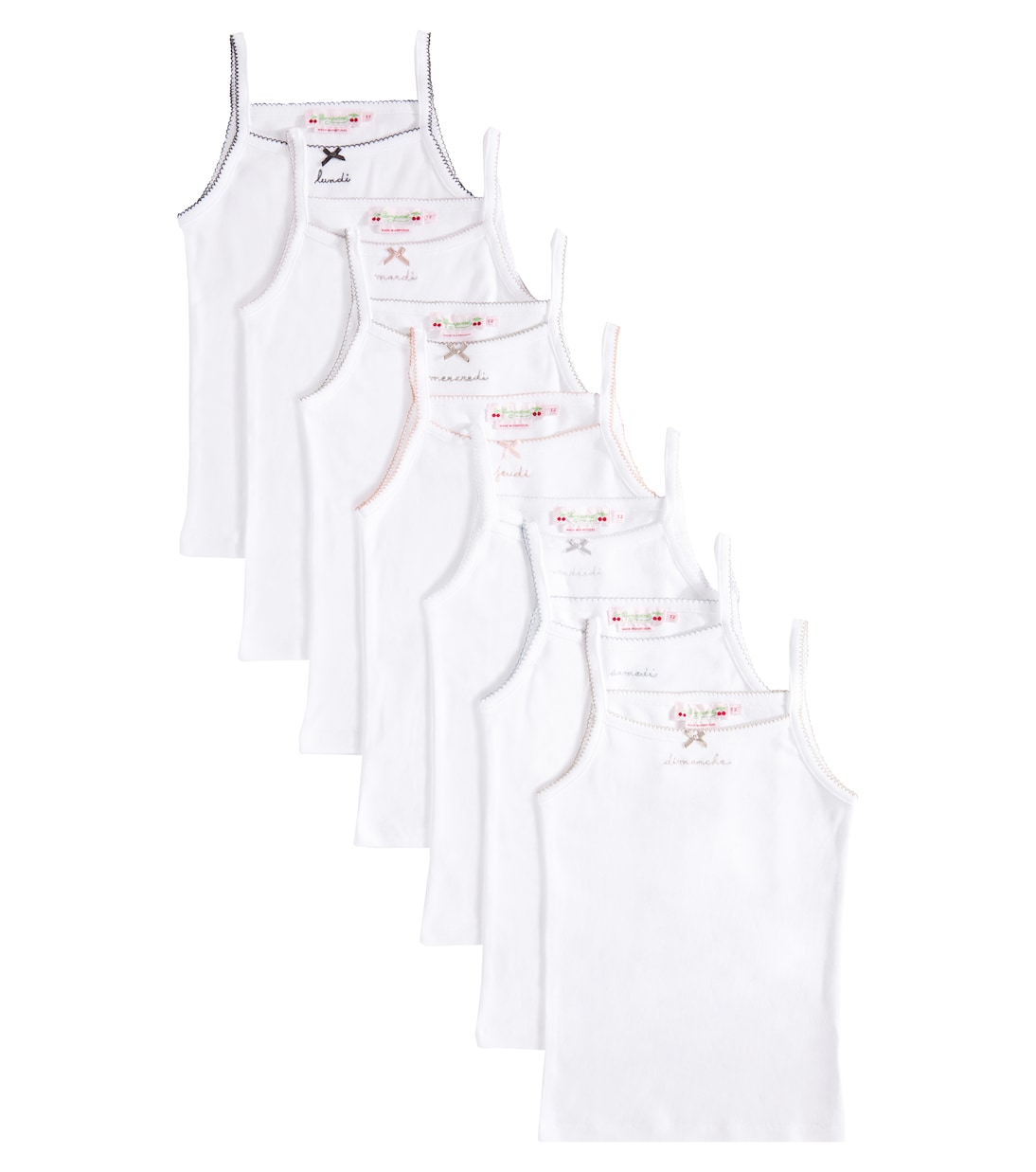 Комплект из 7 маек из хлопкового джерси Bonpoint, Blanc
Комплект из 7 маек из хлопкового джерси Bonpoint, Blanc