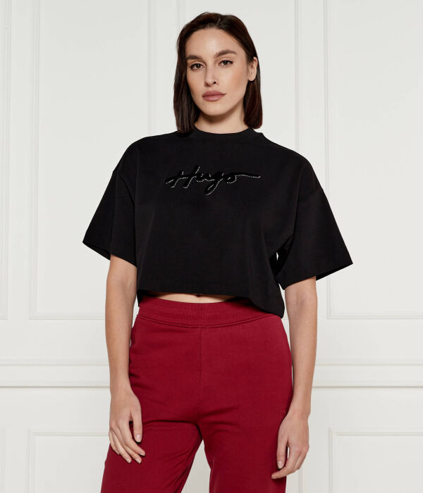 Футболка женская Hugo укороченная, черный
Футболка женская Hugo укороченная, черный