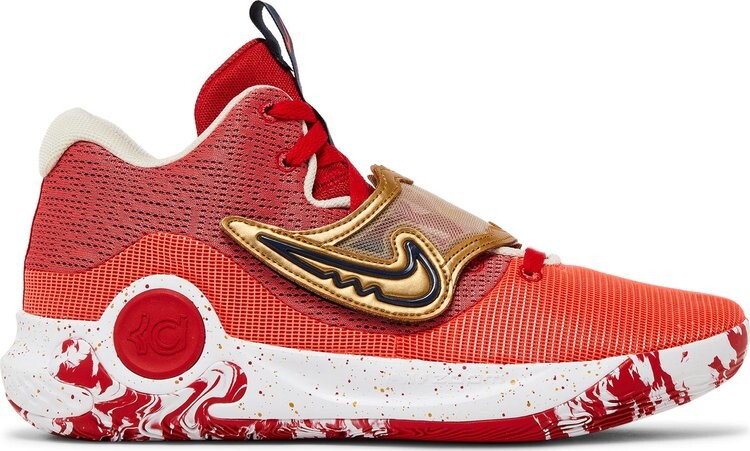 Кроссовки KD Trey 5 X 'University Red Metallic Gold', красный 
Кроссовки KD Trey 5 X 'University Red Metallic Gold', красный