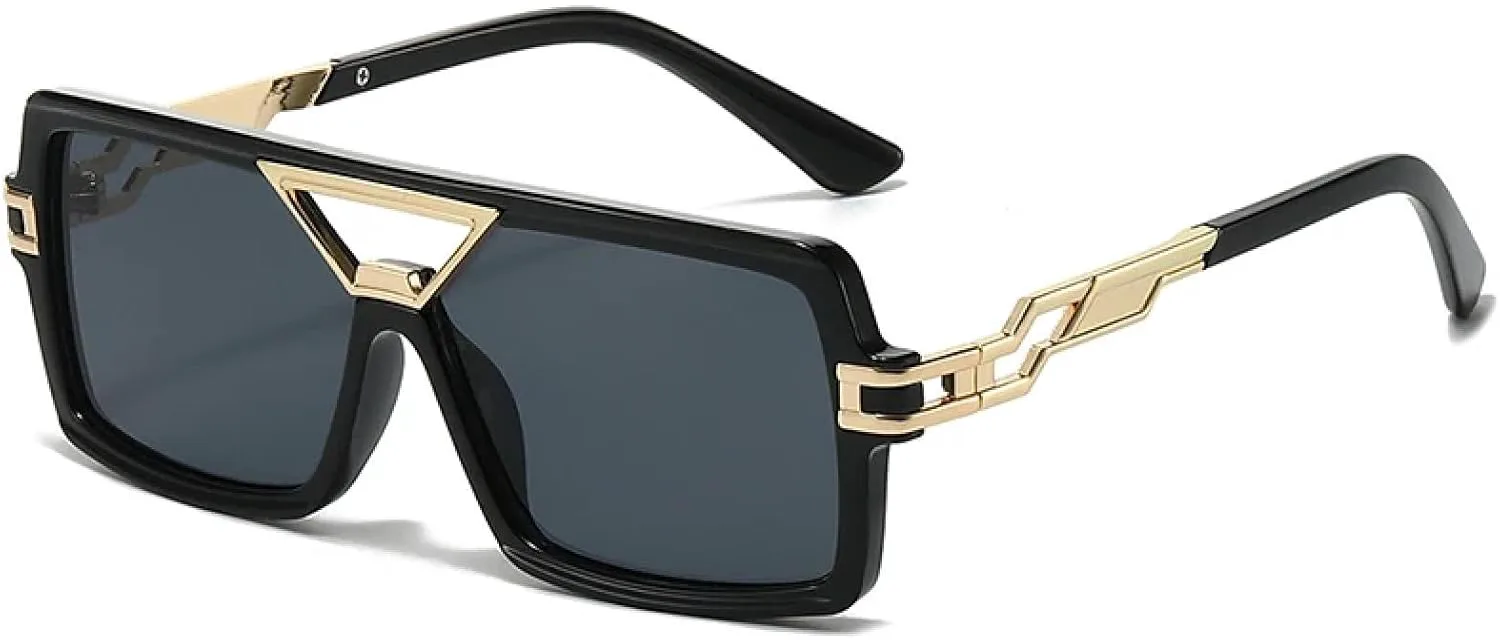 Модные солнцезащитные очки с двойной перемычкой для женщин, ретро-стиль, градиентные линзы, защита от УФ-излучения UV400, трендовые для мужчин HHZZYVY, Black Gray
Модные солнцезащитные очки с двойной перемычкой для женщин, ретро-стиль, градиентные линзы, защита от УФ-излучения UV400, трендовые для мужчин HHZZYVY, Black Gray