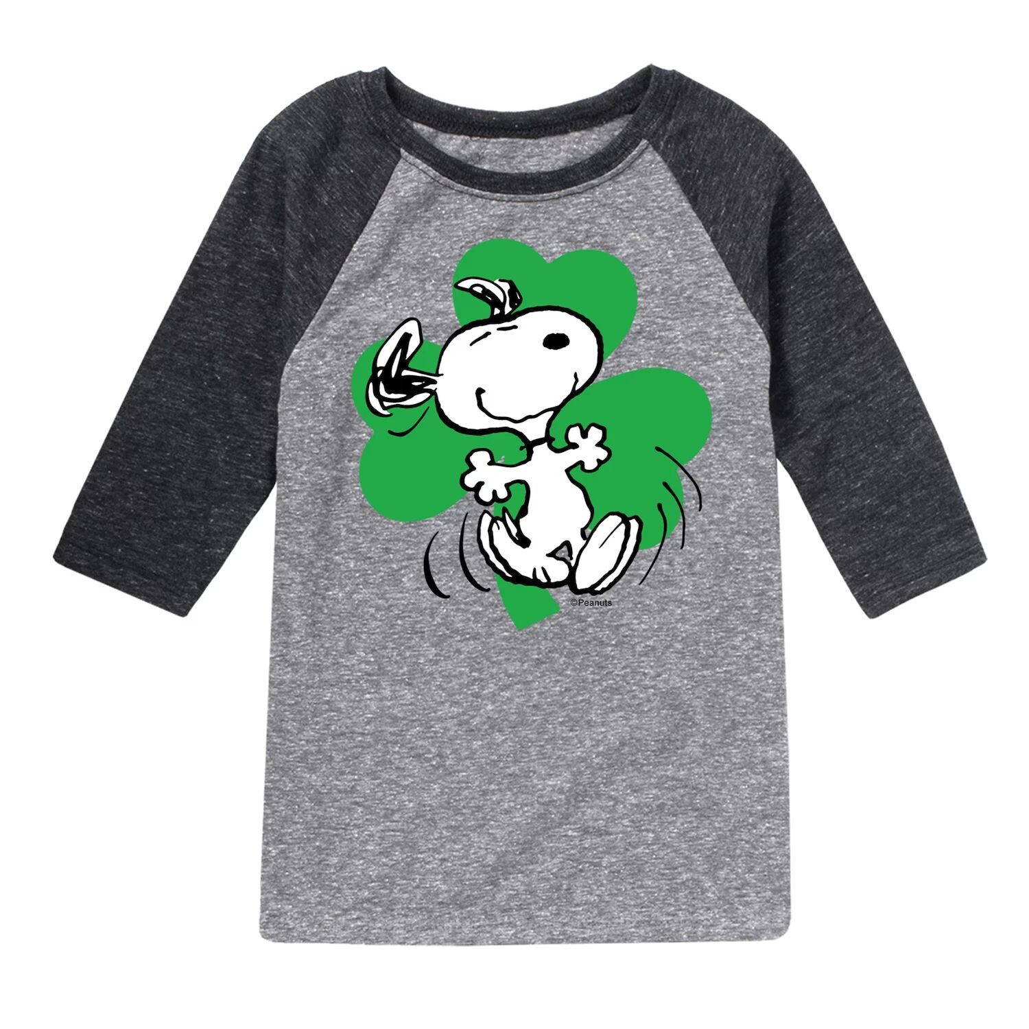 Футболка реглан с рисунком Peanuts Snoopy Shamrock для мальчиков 8–20 лет Licensed Character, серый
Футболка реглан с рисунком Peanuts Snoopy Shamrock для мальчиков 8–20 лет Licensed Character, серый