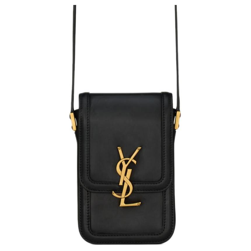Солферино Гладкая кожаная сумка для телефона, кроссбоди, мини-рюкзак через плечо мужская черная SAINT LAURENT
Солферино Гладкая кожаная сумка для телефона, кроссбоди, мини-рюкзак через плечо мужская черная SAINT LAURENT