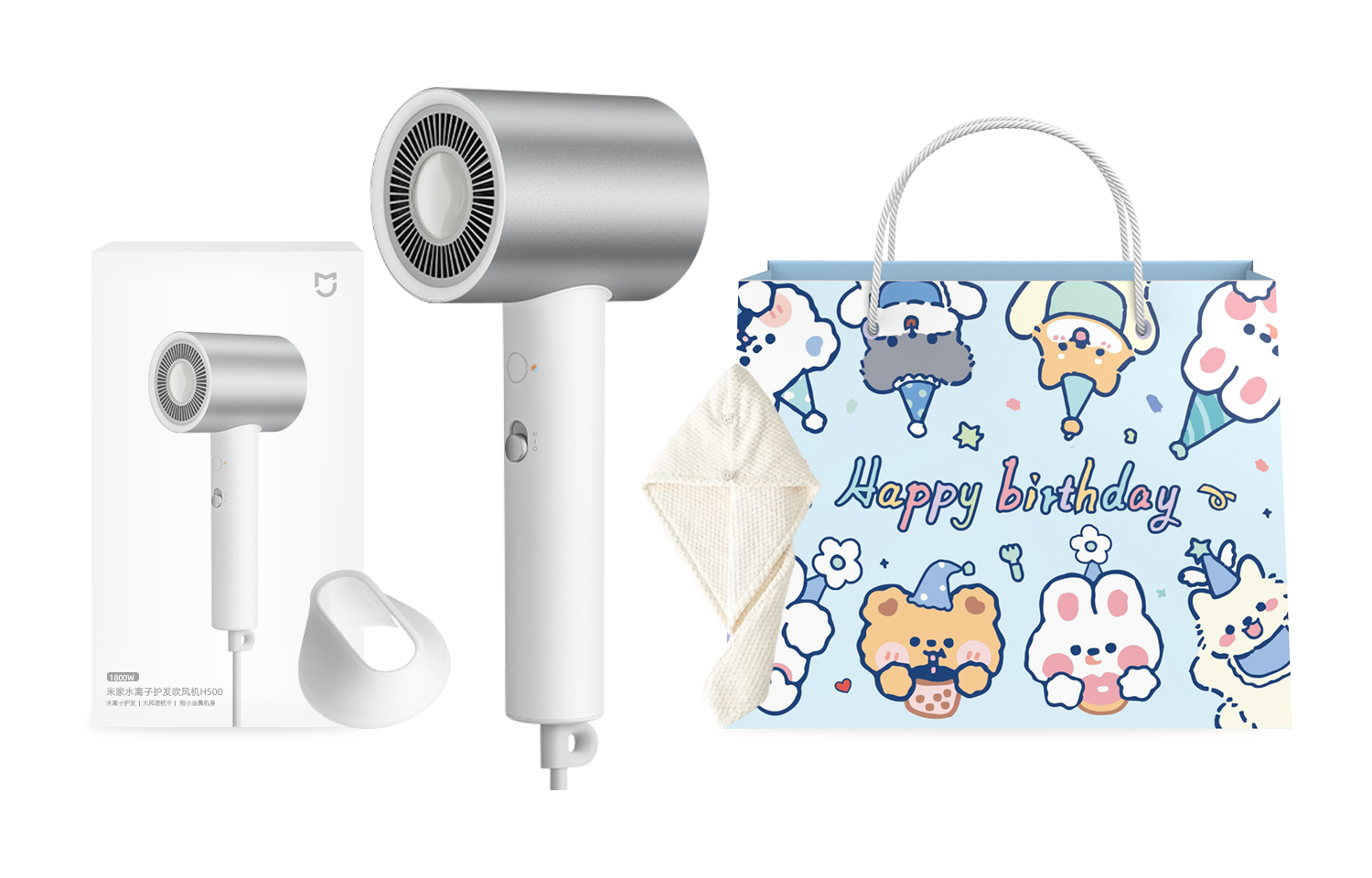Фен для волос Mi, H500 Birthday Luxury Gift Box
Фен для волос Mi, H500 Birthday Luxury Gift Box