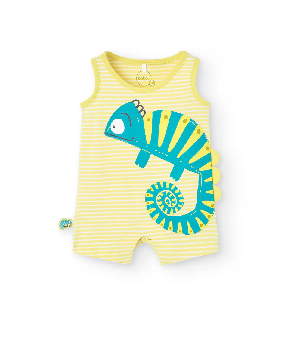 Хлопковый комбинезон для мальчика с полосатым принтом Boboli, зеленый
Хлопковый комбинезон для мальчика с полосатым принтом Boboli, зеленый