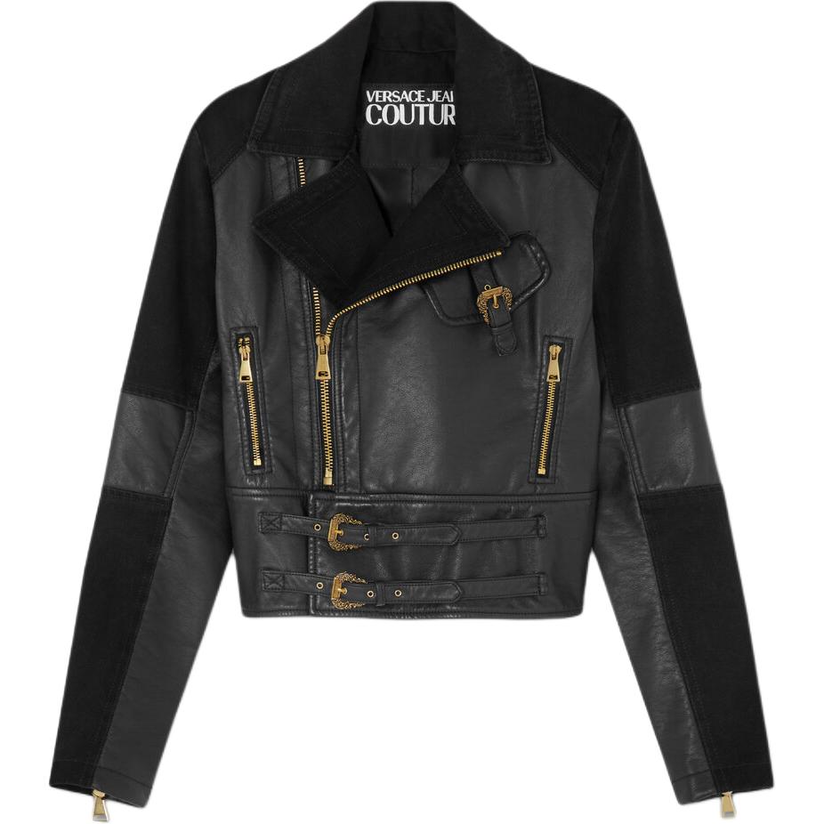 Кутюрная джинсовая куртка с панельным дизайном VERSACE, черный
Кутюрная джинсовая куртка с панельным дизайном VERSACE, черный