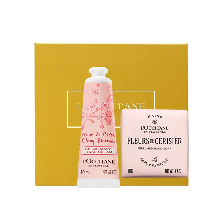 Набор для ухода Cherry Blossom: бальзам для губ и крем для рук с ароматической увлажняющей функцией 4,5г+30мл*2 LOCCITANE, Two-Piece Set: Sweet Cherry Blossom Hand Cream 30ml+Cherry Blossom Fragrance Soap 50g
Набор для ухода Cherry Blossom: бальзам для губ и крем для рук с ароматической увлажняющей функцией 4,5г+30мл*2 LOCCITANE, Two-Piece Set: Sweet Cherry Blossom Hand Cream 30ml+Cherry Blossom Fragrance Soap 50g