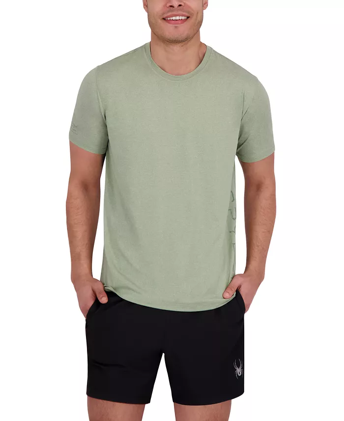 Мужская футболка с коротким рукавом Drop Needle для плавания Spyder, зеленый 
Мужская футболка с коротким рукавом Drop Needle для плавания Spyder, зеленый