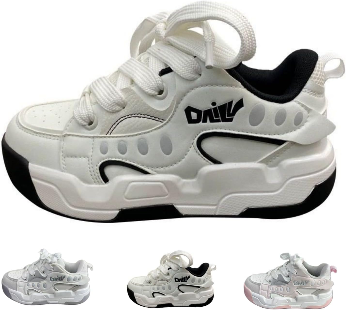 Стильные массивные кроссовки в стиле Y2K для женщин и мужчин, дышащие повседневные низкие модные белые спортивные обувь для ходьбы Macefil
Стильные массивные кроссовки в стиле Y2K для женщин и мужчин, дышащие повседневные низкие модные белые спортивные обувь для ходьбы Macefil