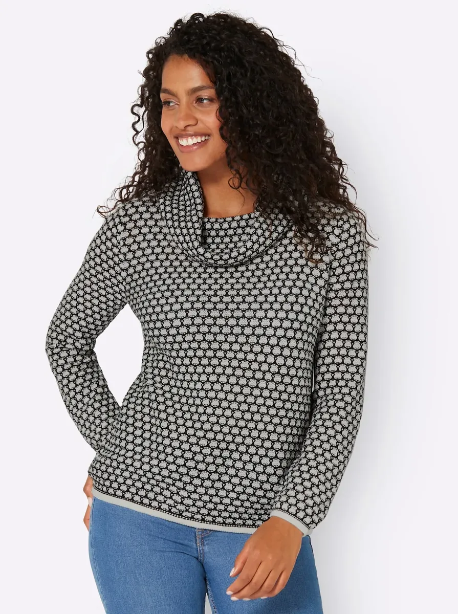 Вдохновение Свитер с высоким воротником "Свитер с высоким воротником" Inspirationen, цвет Schwarz-Ecru-Gemustert
Вдохновение Свитер с высоким воротником "Свитер с высоким воротником" Inspirationen, цвет Schwarz-Ecru-Gemustert