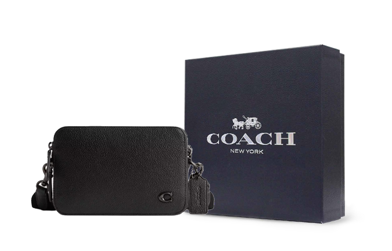 COACH Кожаный наплечный рюкзак, маленькая мужская сумка через плечо черная
COACH Кожаный наплечный рюкзак, маленькая мужская сумка через плечо черная