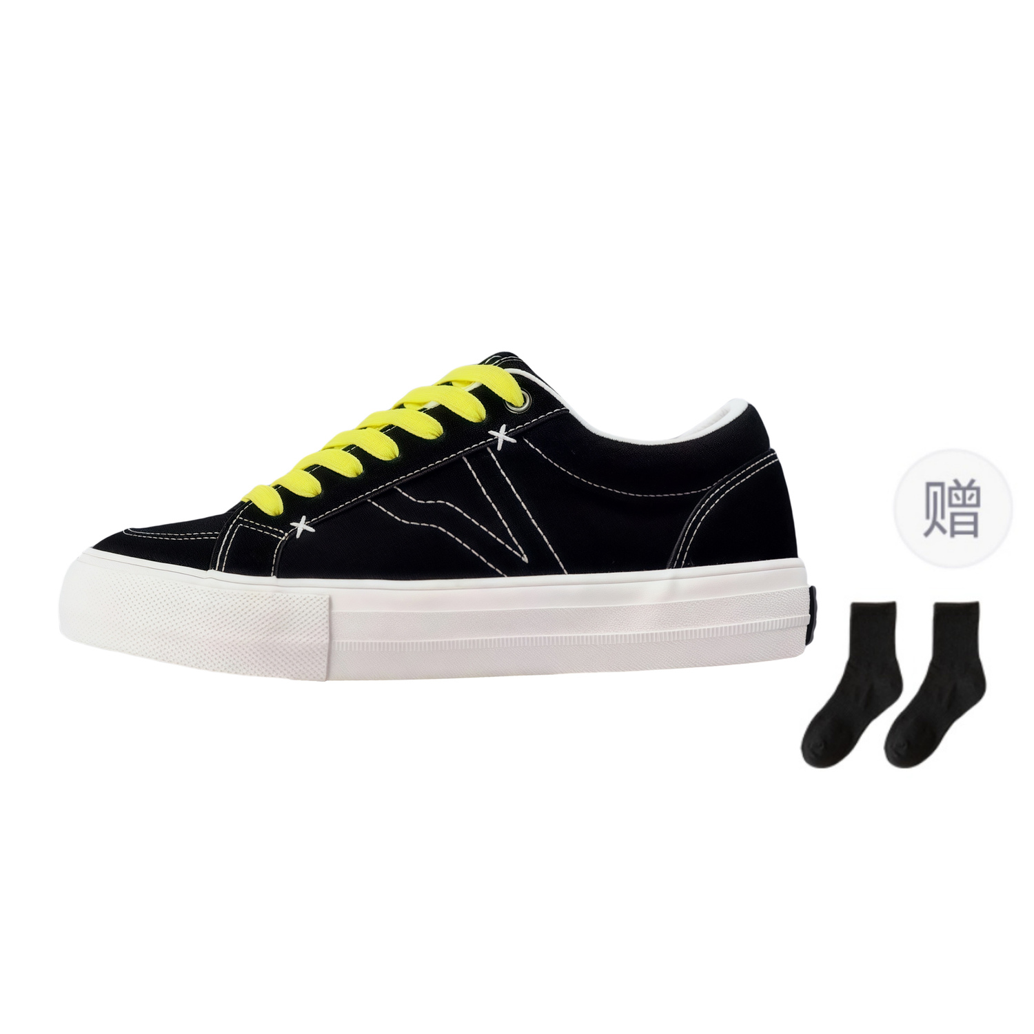 Fawn Miri Мужские низкие скейтерские кеды черные с носками, цвет Black-Comes with Socks
Fawn Miri Мужские низкие скейтерские кеды черные с носками, цвет Black-Comes with Socks