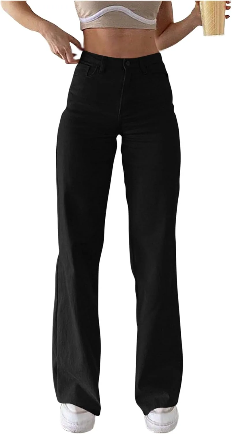 Женские джинсы Wide Leg с высокой талией, прямые, эластичные
Женские джинсы Wide Leg с высокой талией, прямые, эластичные