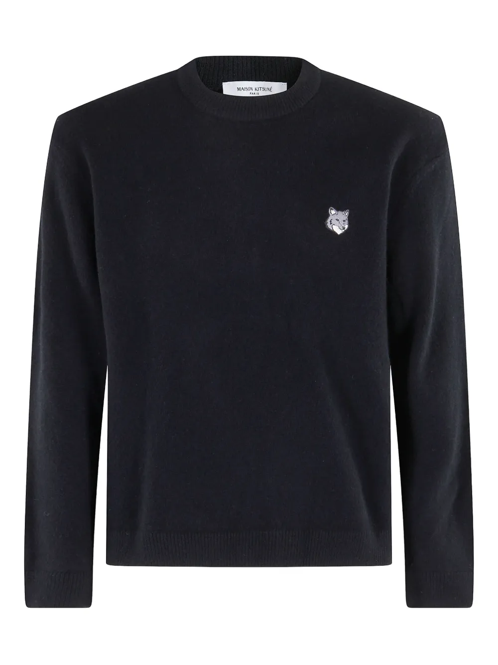 Свитер с декором Fox Head Maison Kitsuné, черный
Свитер с декором Fox Head Maison Kitsuné, черный