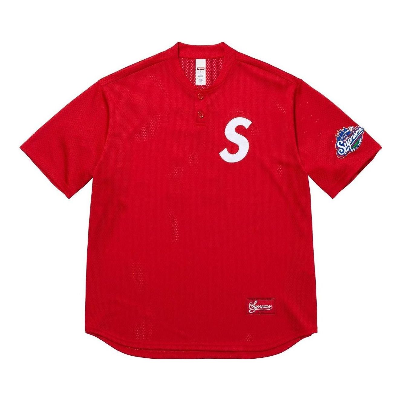 Футболка-поло Supreme S Logo Baseball Henley 'Red'
Футболка-поло Supreme S Logo Baseball Henley 'Red'