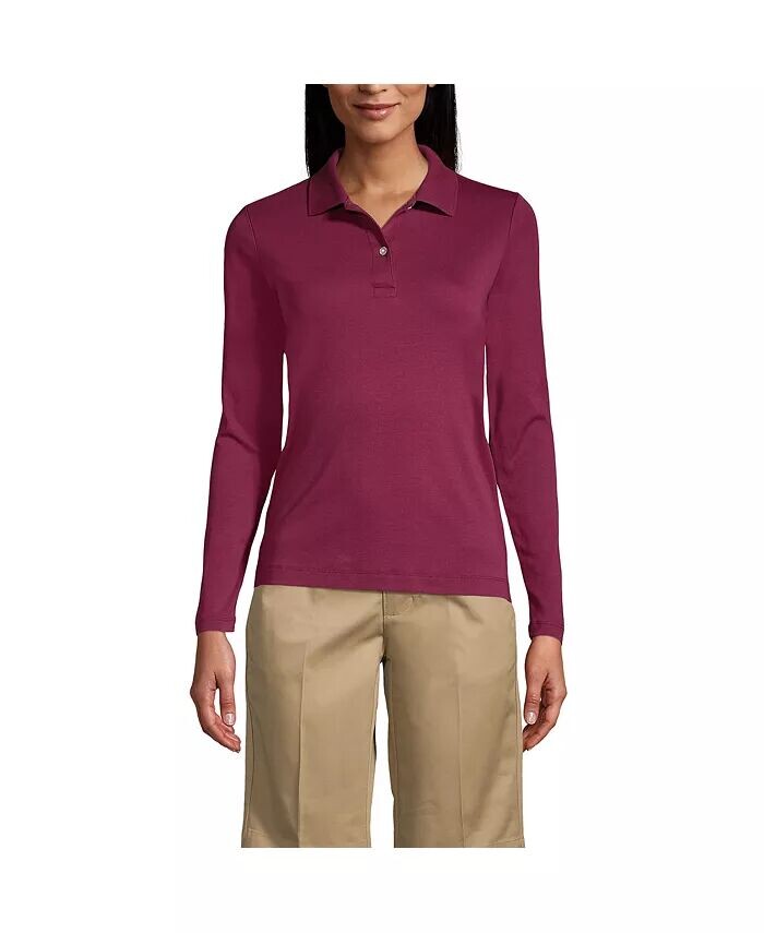 Женская школьная форма с длинным рукавом, женская рубашка-поло с интерлоком Lands' End, красный
Женская школьная форма с длинным рукавом, женская рубашка-поло с интерлоком Lands' End, красный