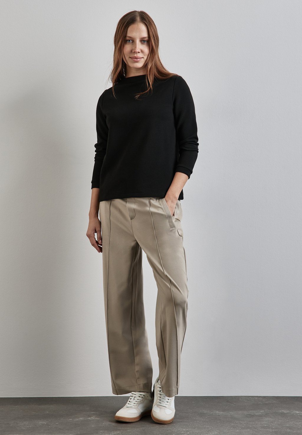 Топ с длинными рукавами Street One, черный
Топ с длинными рукавами Street One, черный