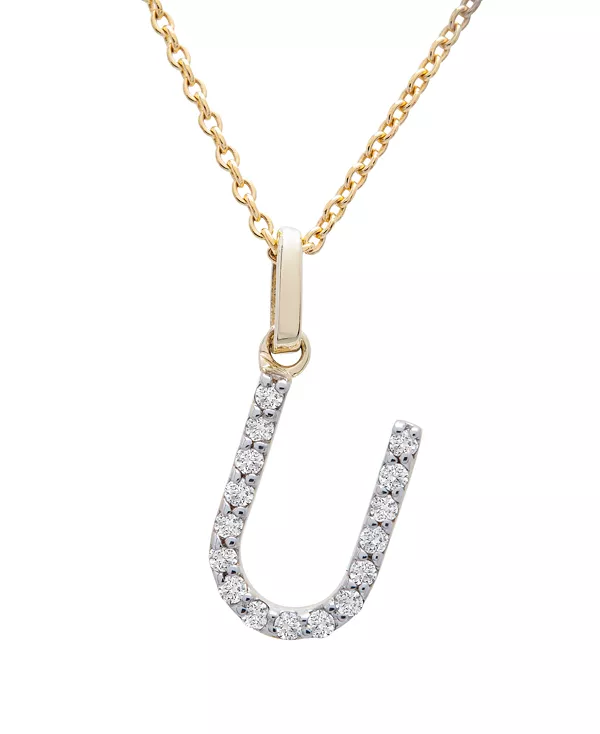 Ожерелье с бриллиантовой подвеской (1/10 карата) из 14-каратного золота, 17 дюймов + удлинитель 1 дюйм Macy'S, u
Ожерелье с бриллиантовой подвеской (1/10 карата) из 14-каратного золота, 17 дюймов + удлинитель 1 дюйм Macy'S, u