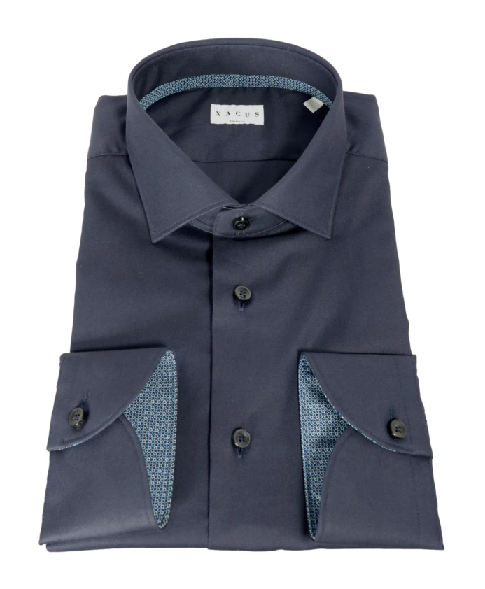 Мужская рубашка с французским воротником Xacus, синий
Мужская рубашка с французским воротником Xacus, синий