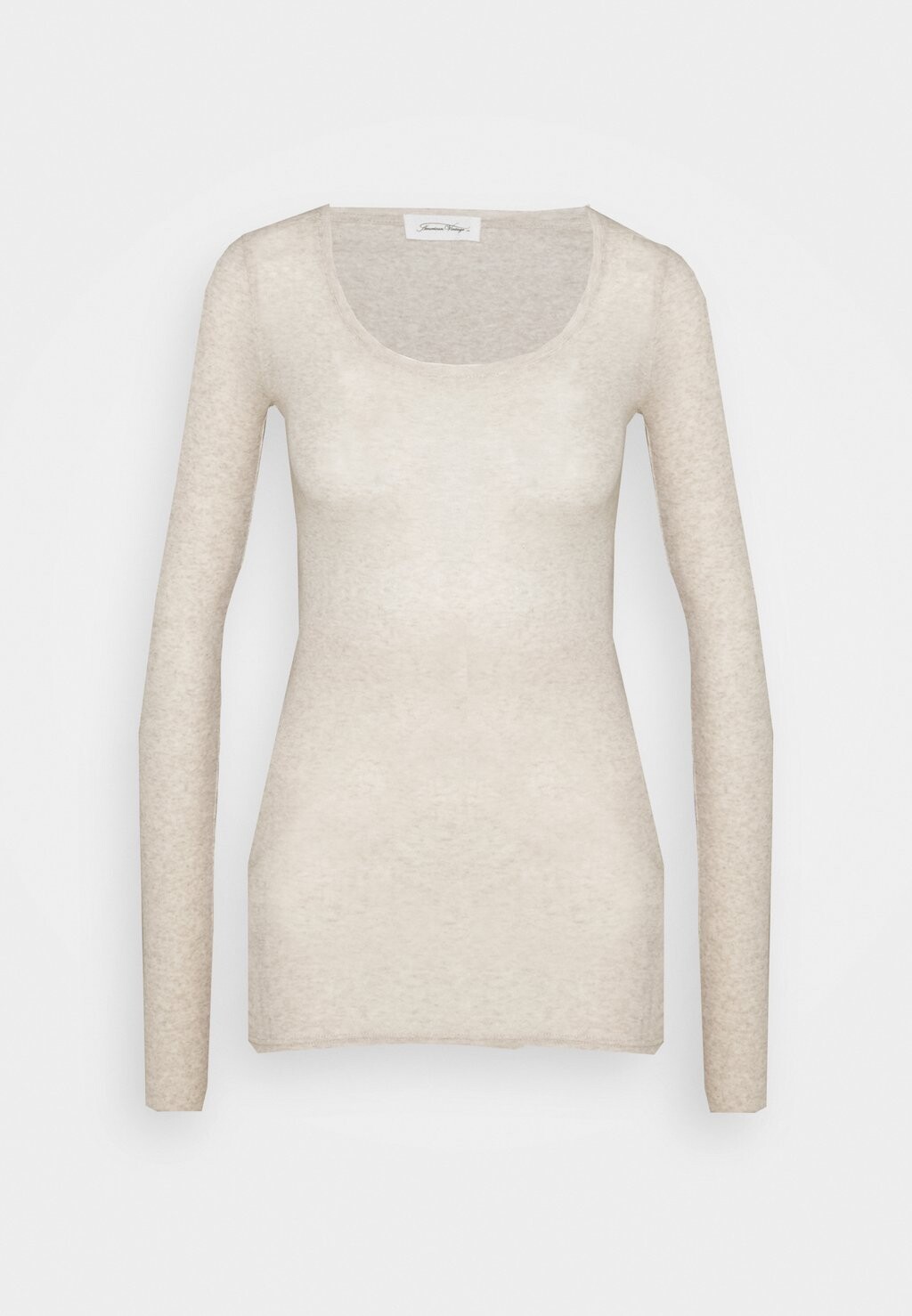 Топ с длинными рукавами MASSACHUSETTS American Vintage, кремовый 
Топ с длинными рукавами MASSACHUSETTS American Vintage, кремовый