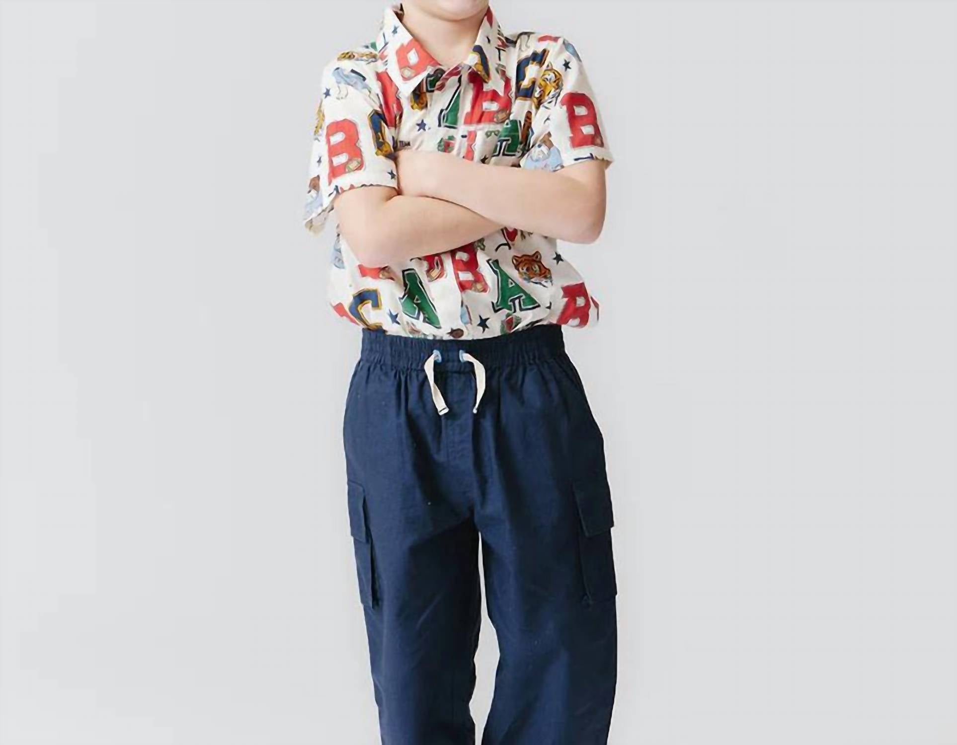 Рубашка Джека с университетскими буквами Pink Chicken, Varsity Letters 
Рубашка Джека с университетскими буквами Pink Chicken, Varsity Letters